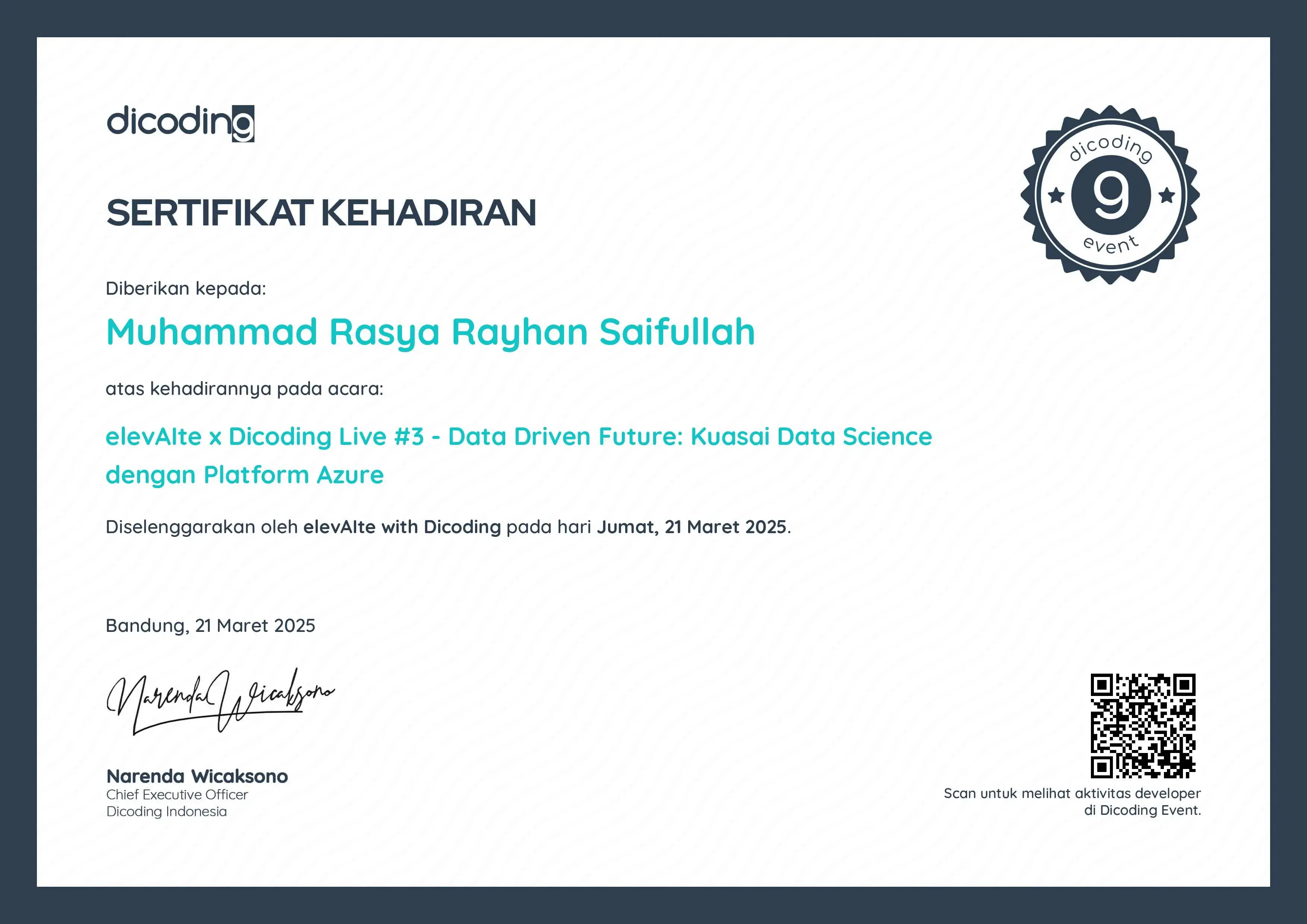 ElevAIte x Dicoding Live 3 - Data Science with the Azure Platform