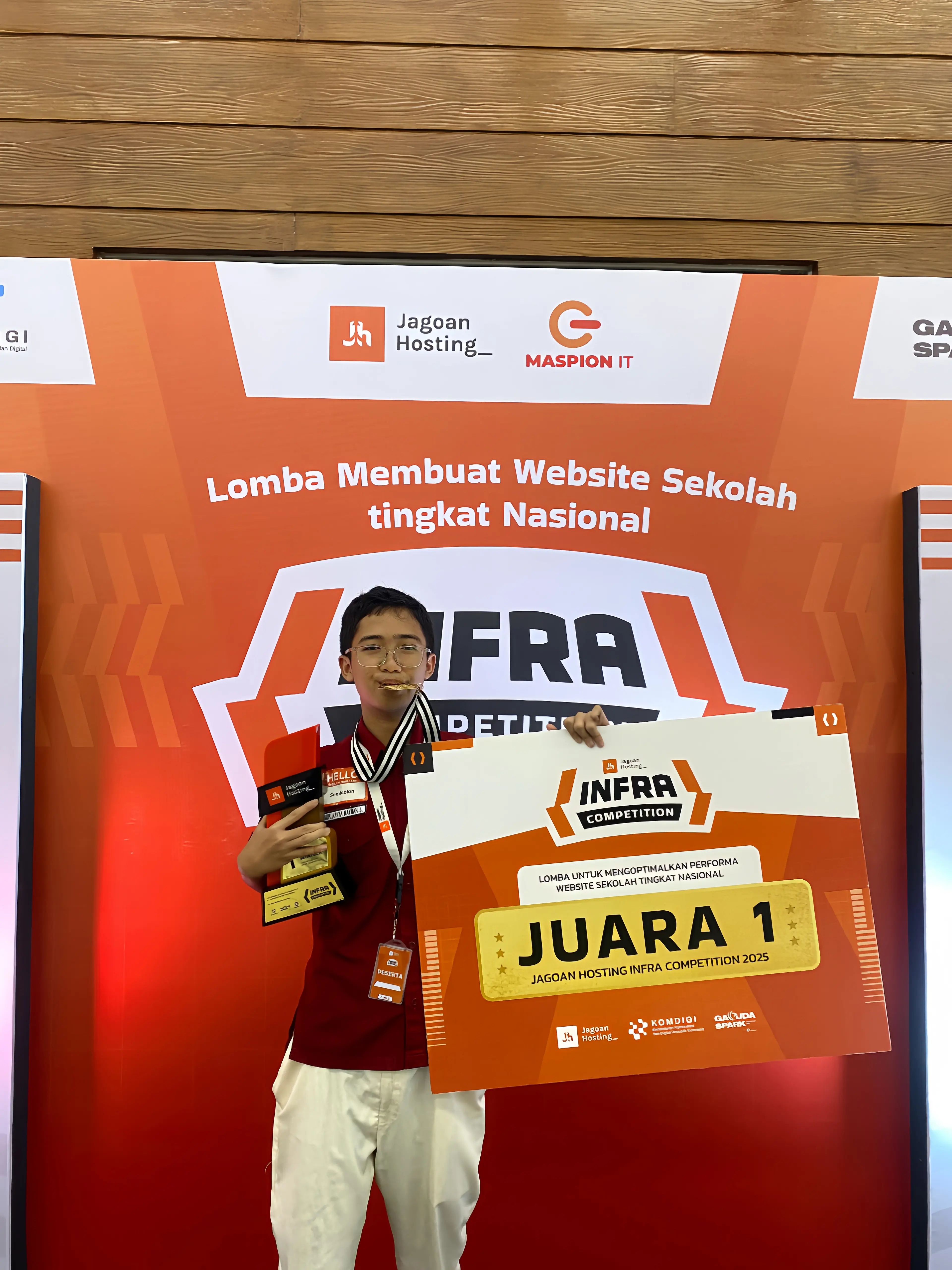 1st Place National Winner at Jagoan Hosting Infra Competition 2025